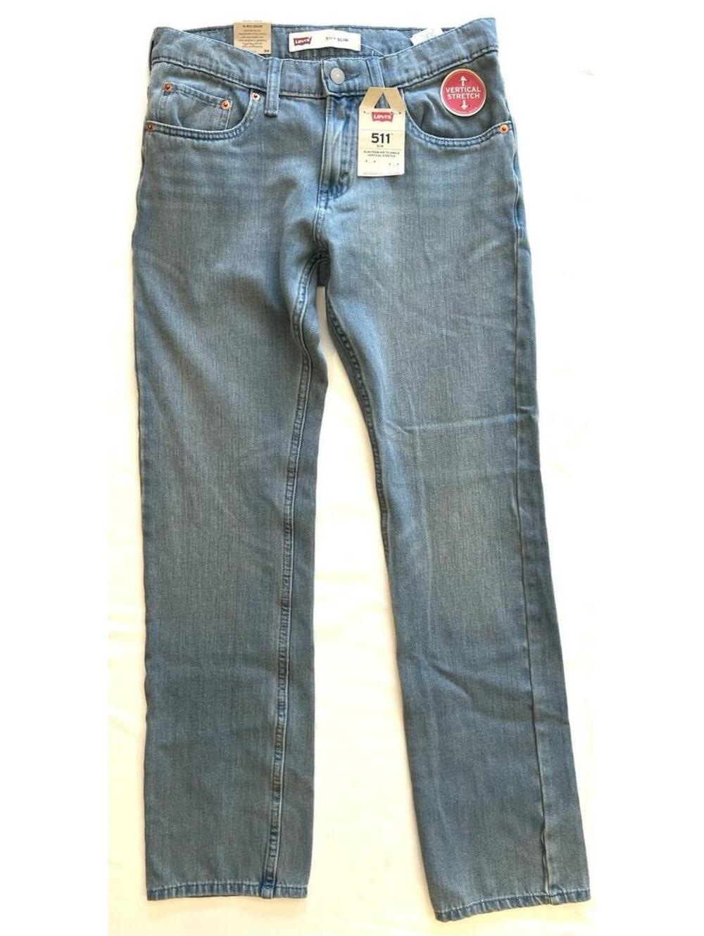 Levis 511 Slim Mens Jeans Lightweight Denim Fit Light Wash
